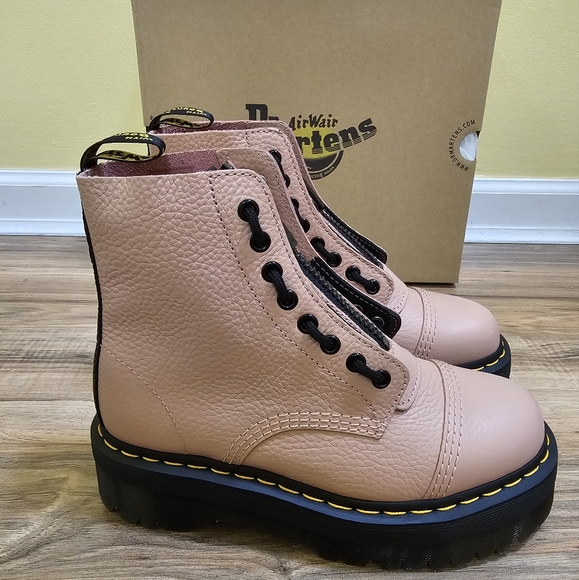 Dr. Martens Shoes - Dr. Martens Sinclair Zip Front Boots,peach beige, size US 8